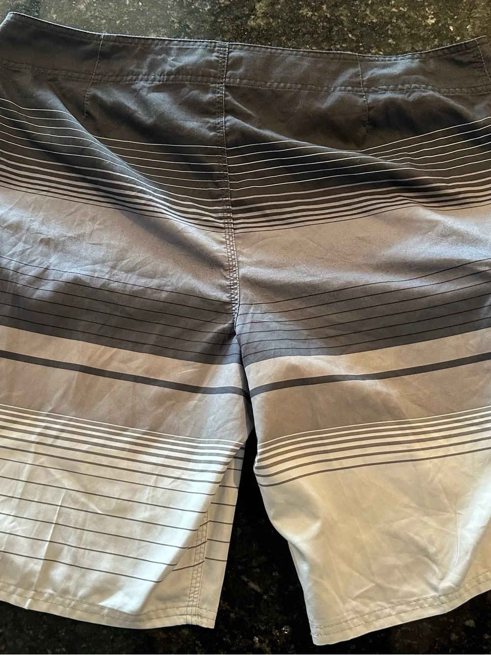 O'Neill Men's Gray Gradient Stripe Board Shorts